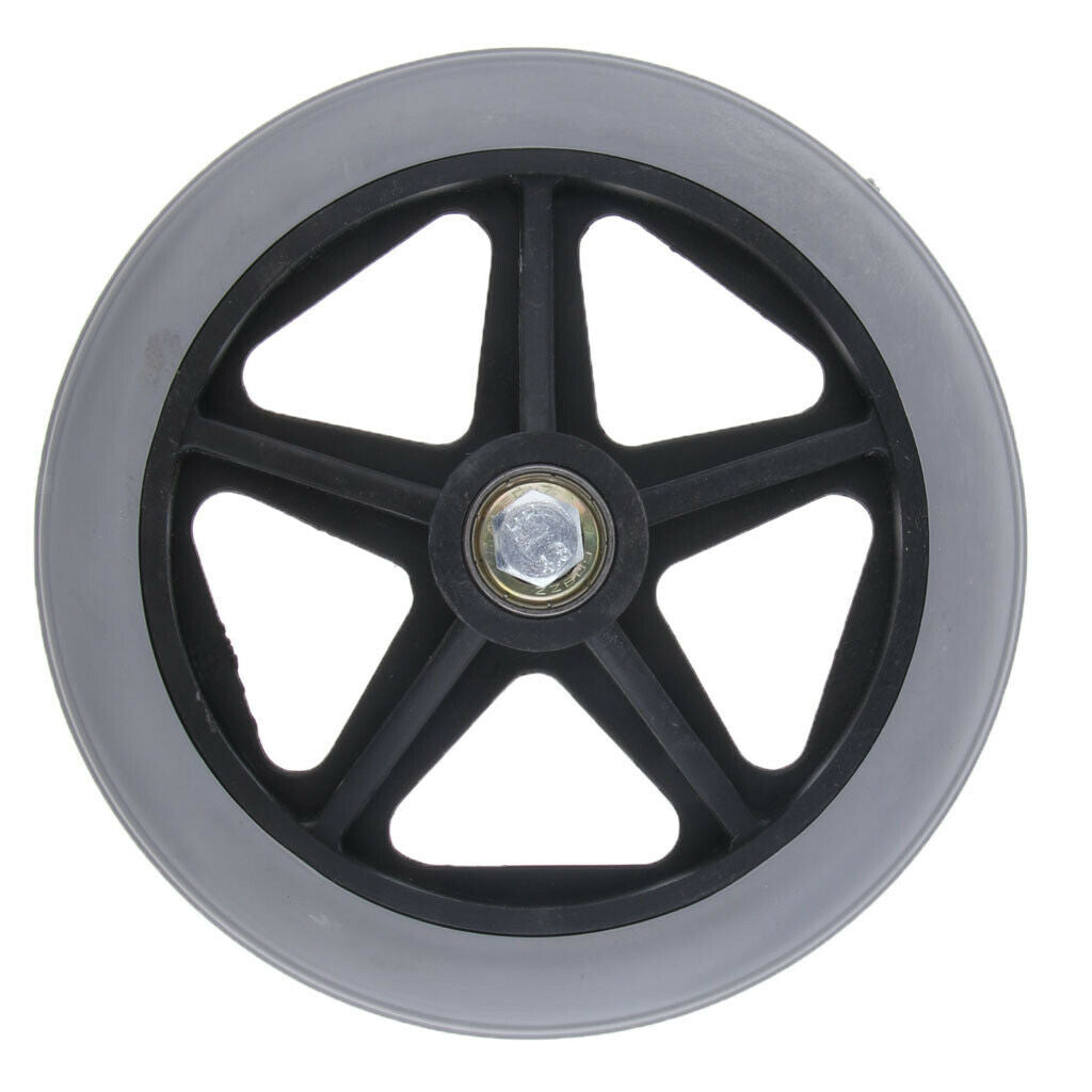 4 Pcs ABS Wheelchair Replacement Front Wheel 5/16" Castor Wheelchairs Supply