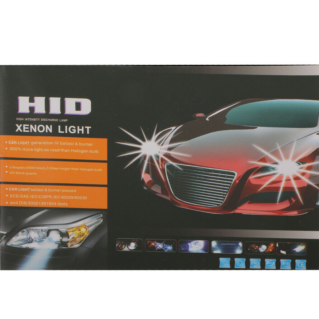 2x H7 55W 12V HID Xenon Headlight Conversion Bulbs Light Lamp Kit 6000K