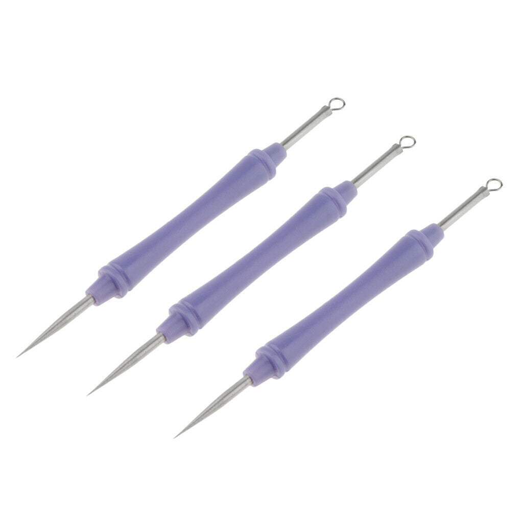 3Pcs Stainless Acne Blackhead Removal  Tool Dual Head W/