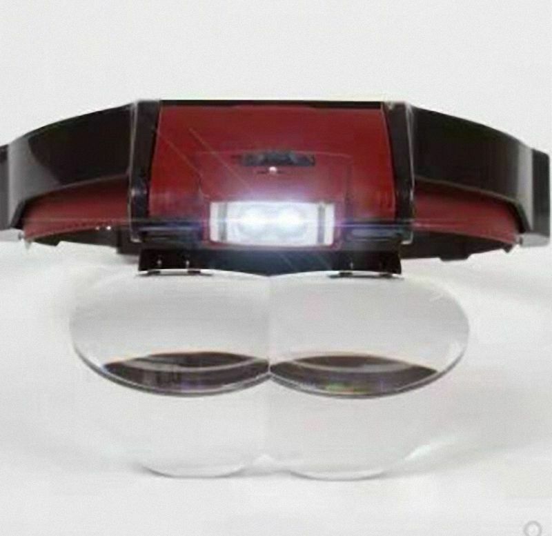 1 of Head Magnifier 4 Lenses Magnifying Glass LED light