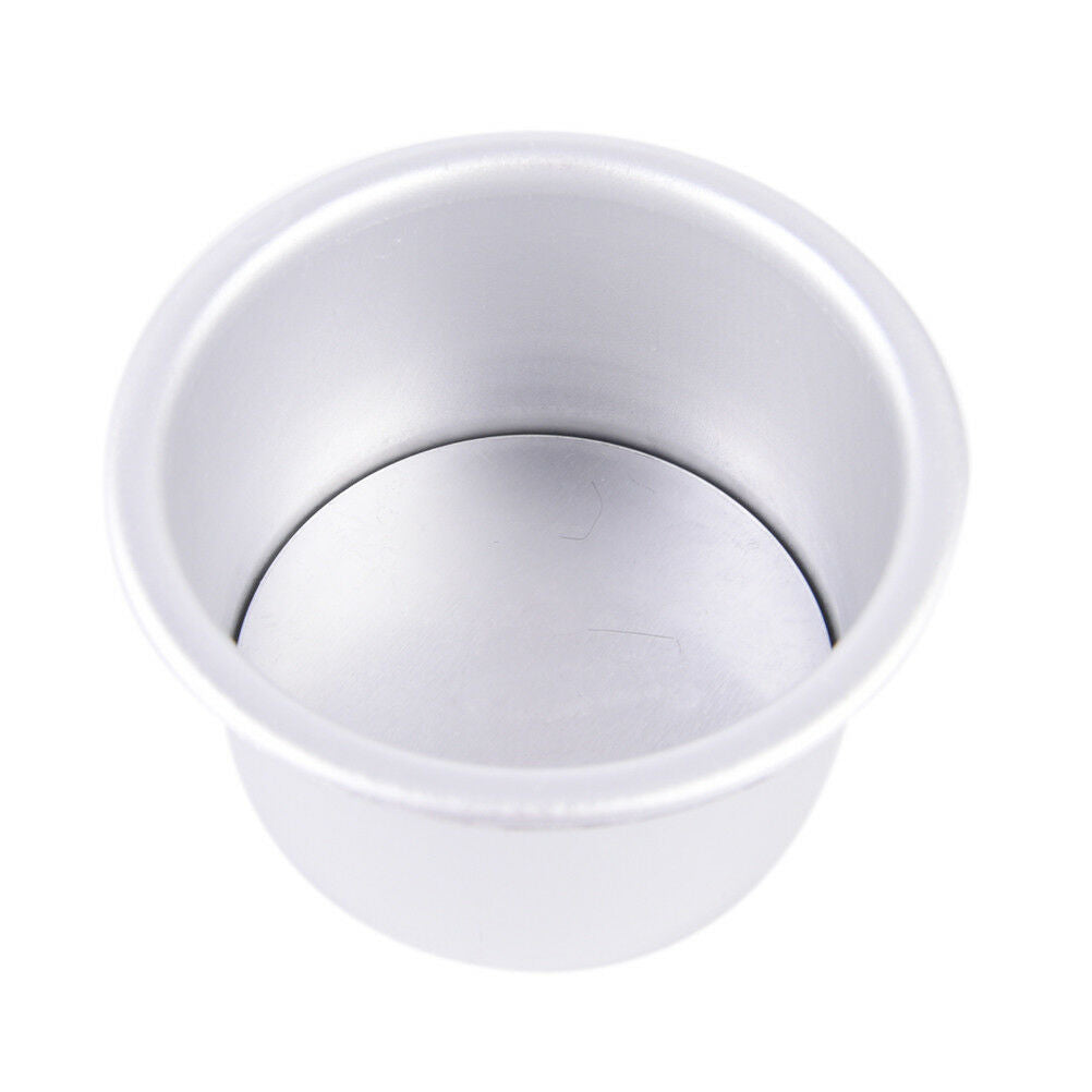 Aluminum Alloy Round Mini Cake Pan Removable Bottom Pudding Mol.l8