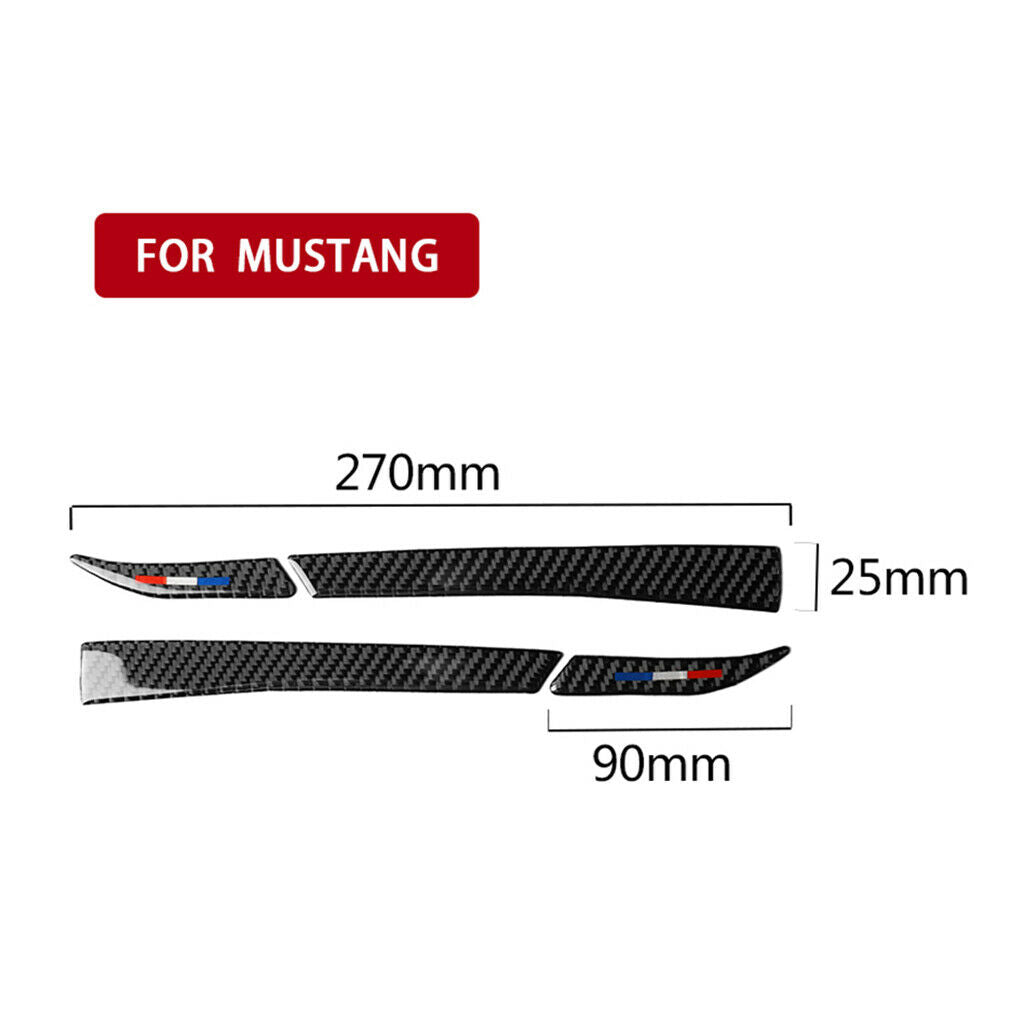 Car Decoration Rearview Mirror Cover Trim for Ford Mustang 15-17 Car-Styling