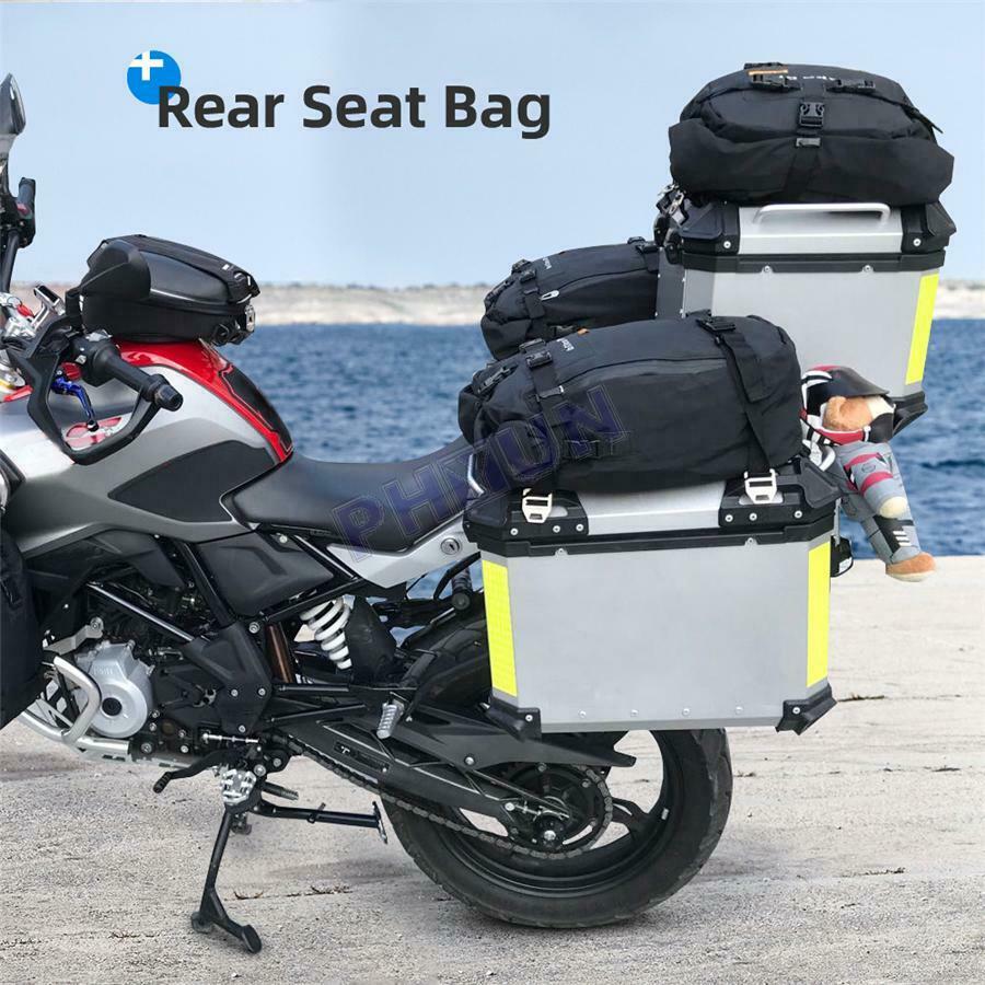 20L Motorcycle Scooter Tail Bag Storage Backpack Shoulder Bag Black Waterproof