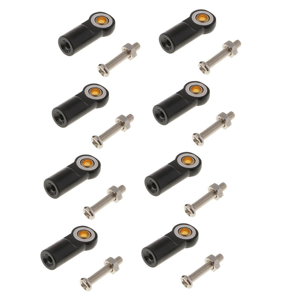 Set of 16 M3 Metal Link Rod End Ball Joint for 1/10 RC Car Parts