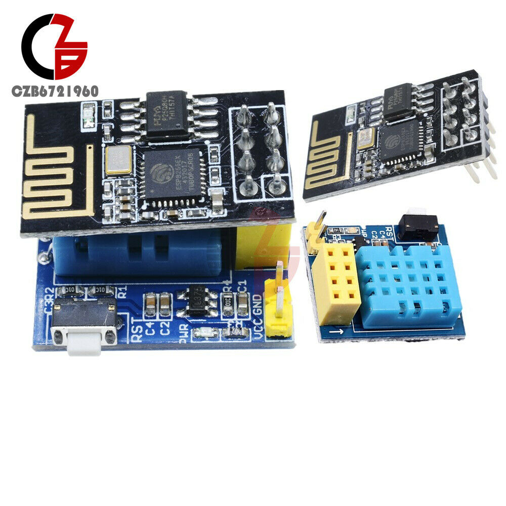 2PCS ESP8266 ESP-01/01S DHT11 Temperature & Humidity Sensor Transceiver Module