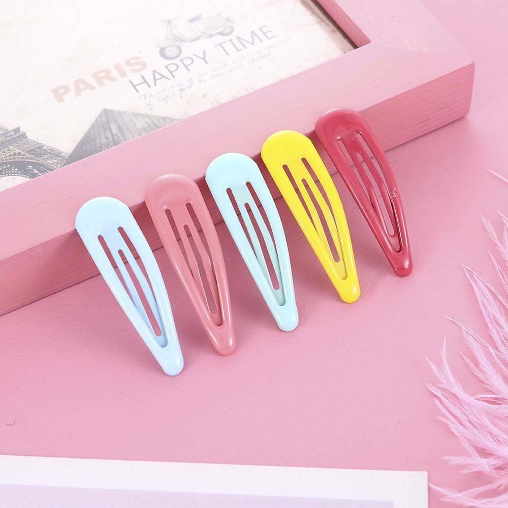 220 Pcs Candy Color Girls Hair Clips Rope Ponytail Holder Kids Hair Accessories