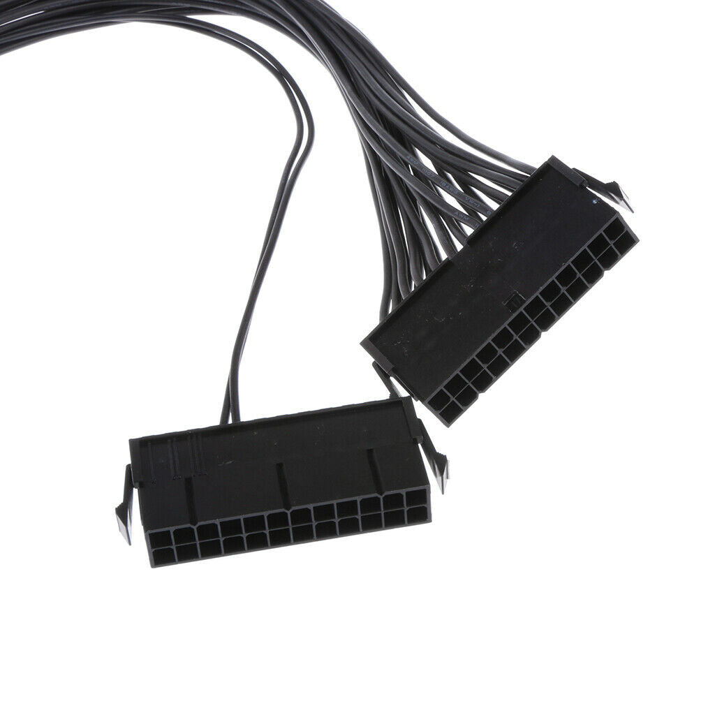 1x dual power supply 24PIN male to female connection adapter cable