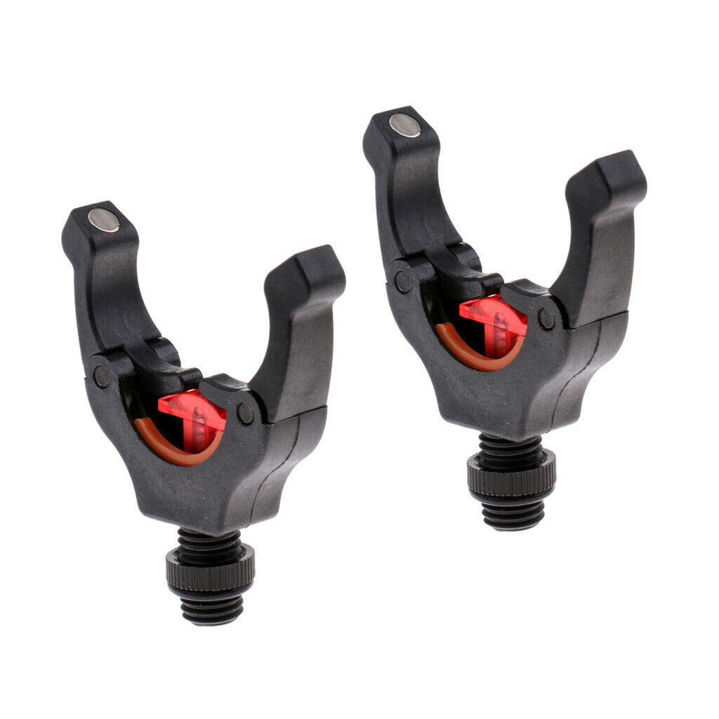 2 Pieces Nylon Rod Grip Rest Head Y Shape Fishing Pole Bracket Holder M3/8