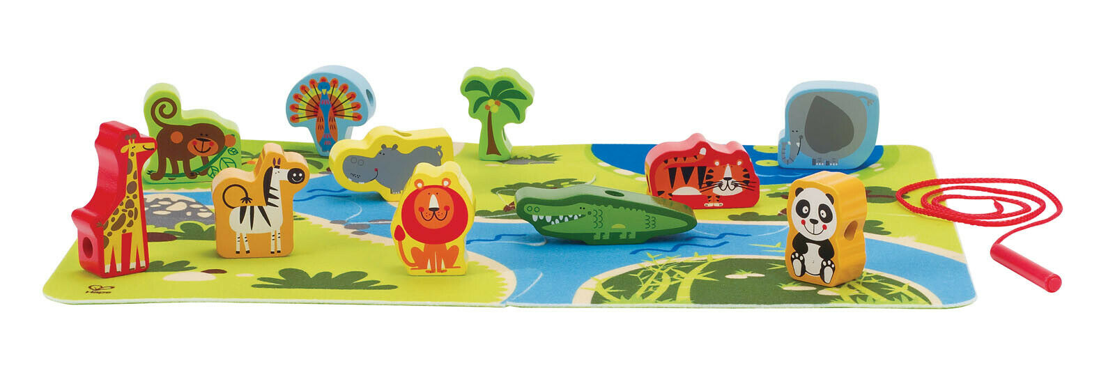 E1021 HAPE On Safari Play Lace Set [Early Melodies] Toddler Children 2Yrs+ 16pcs