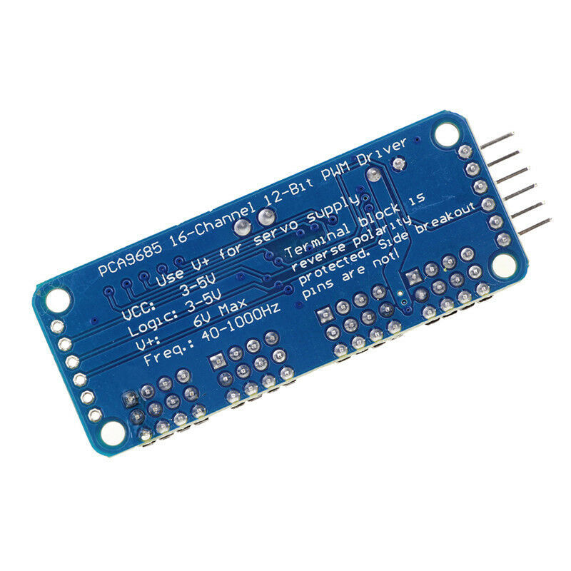 1PCS 16-Channel 12-bit PWM Servo motor driver Module DC5-10V 12 Bit 40-1000Hz