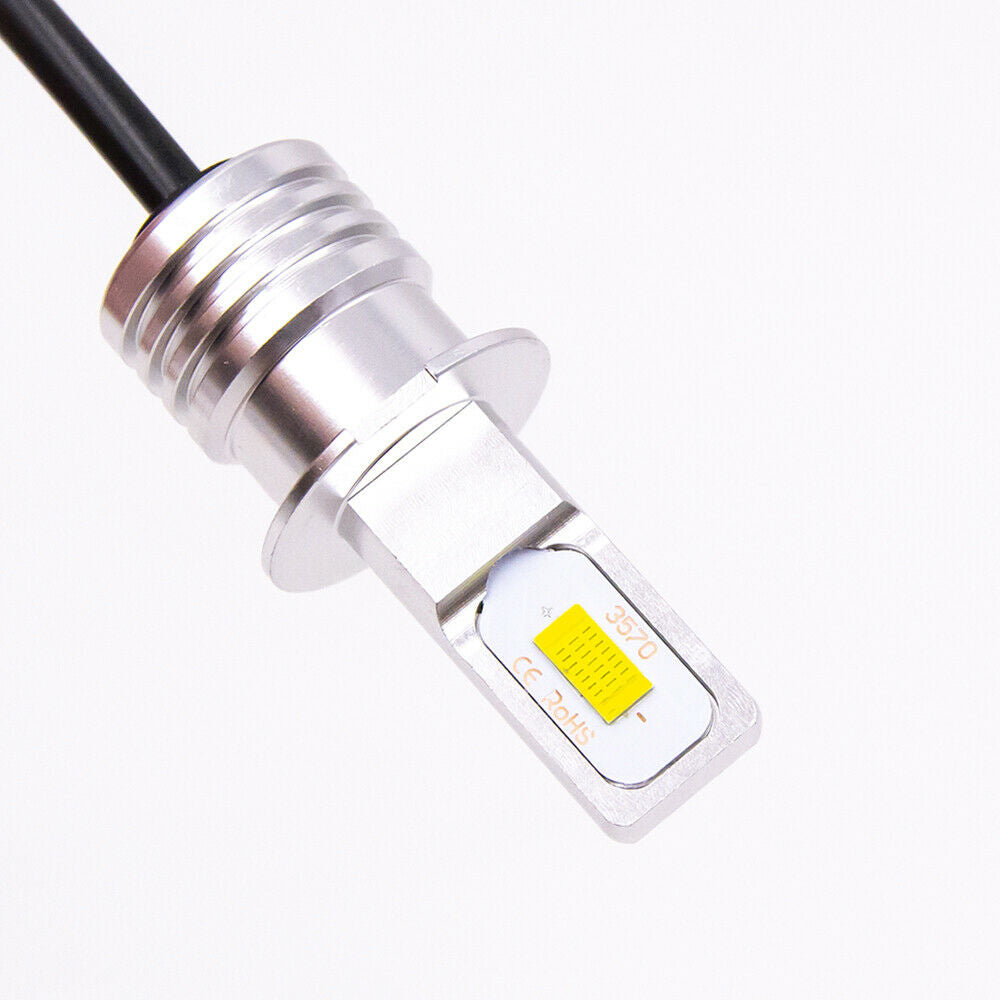 H3 pure white bright 35w LED Fog Driving Light Bulbs conversion kit canbus 6000k