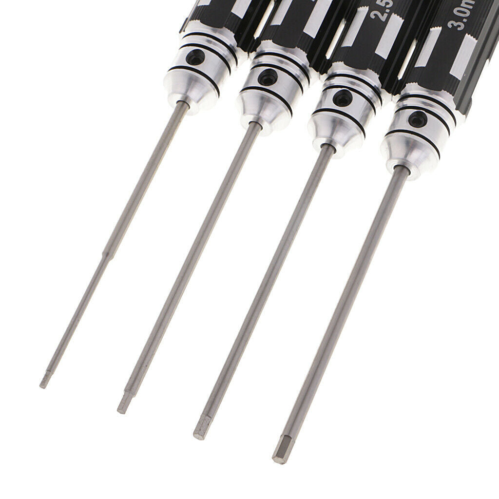 4x RC Repair Tools Head Hex Screw Drivers 1.5/2.0/2.5/3.0mm Kit for RC Car Accs