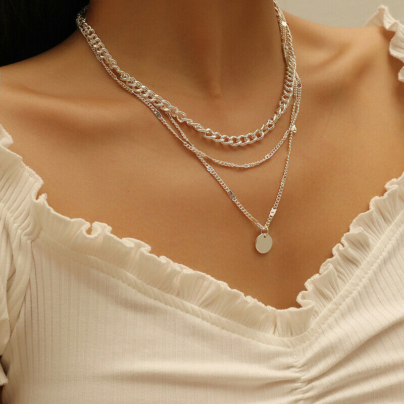 Fashion Jewelry Choker Multi-layer Pendant Necklace Female Collar Neck Ch.l8