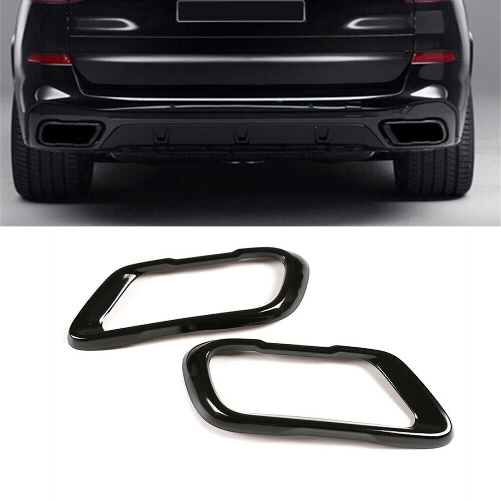 For 2019-2021 BMW X5 G05 X6 G06 X7 G07 M Sports Exhaust Pipe Cover Stickers Trim