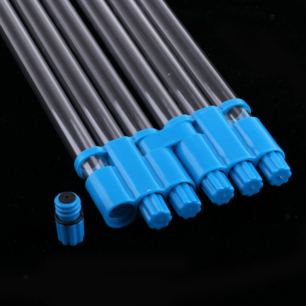 Long 55cm Plastic Fishing Float Tube With End Caps For Waggler/Stick Floats