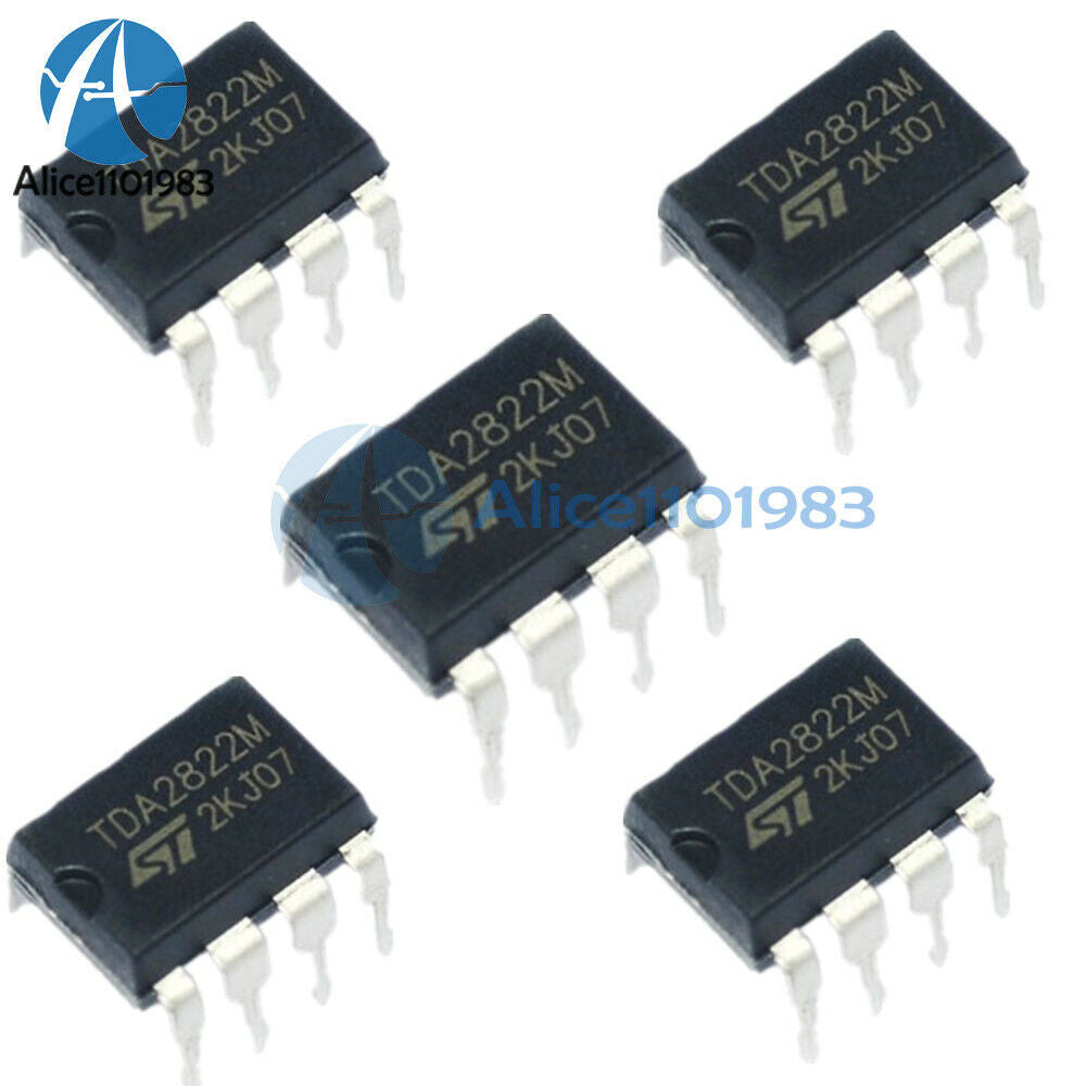 50PCS TDA2822M TDA2822 DIP-8 ST AMP AUDIO DUAL LOW VOLT