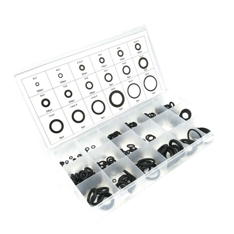 225Pcs Rubber O Ring O-Ring Washer Seals Watertightness AssortmentBDAU
