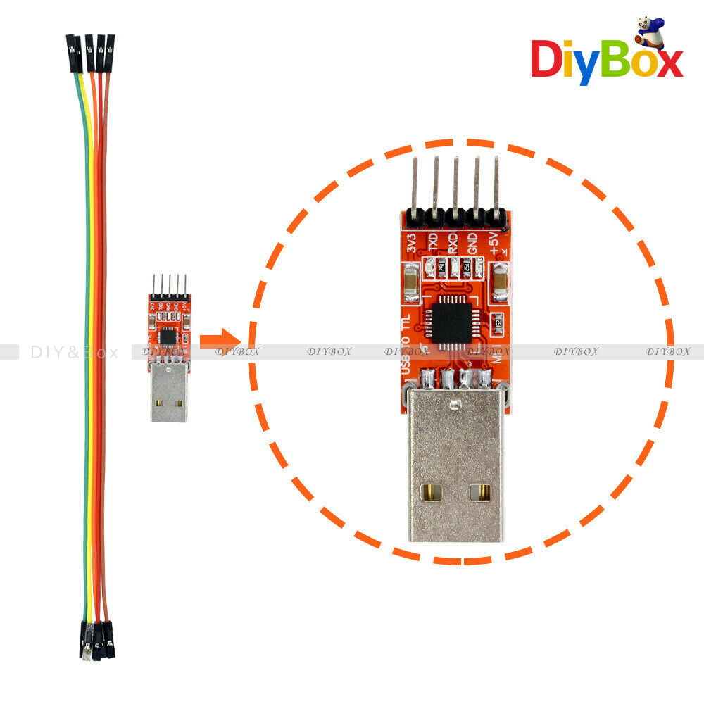 Newest CP2102 USB 2.0 to TTL UART Serial Converter Module 5P STC PRGMR w/ cable