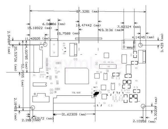 4.3 inch TFT LCD Display Screen w/ HDMI Driver Board Speaker For Raspberry Pi
