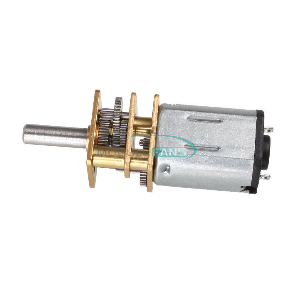 5PCS DC12V 600RPM Micro Speed Reduction Metal Gearbox Wheel Shaft Gear Motor