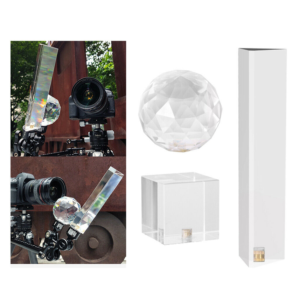 Clear Crystal Cube Shoot Photography Accessory Photo Props Decoration