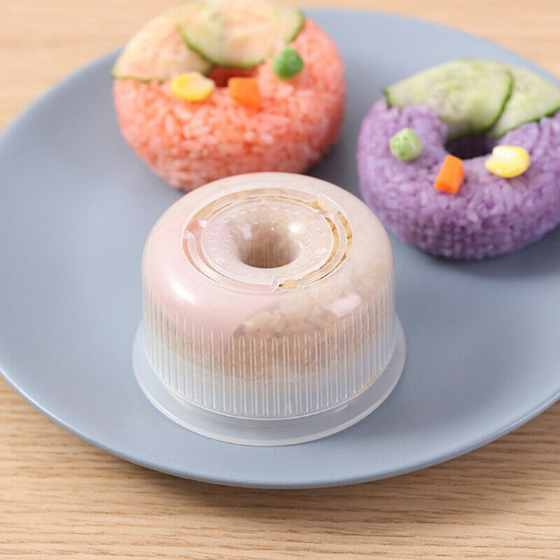 1pc Creative Sushi Donut Shape Maker Rice Ball Mold Home DIY Non-Stick Ri.l8
