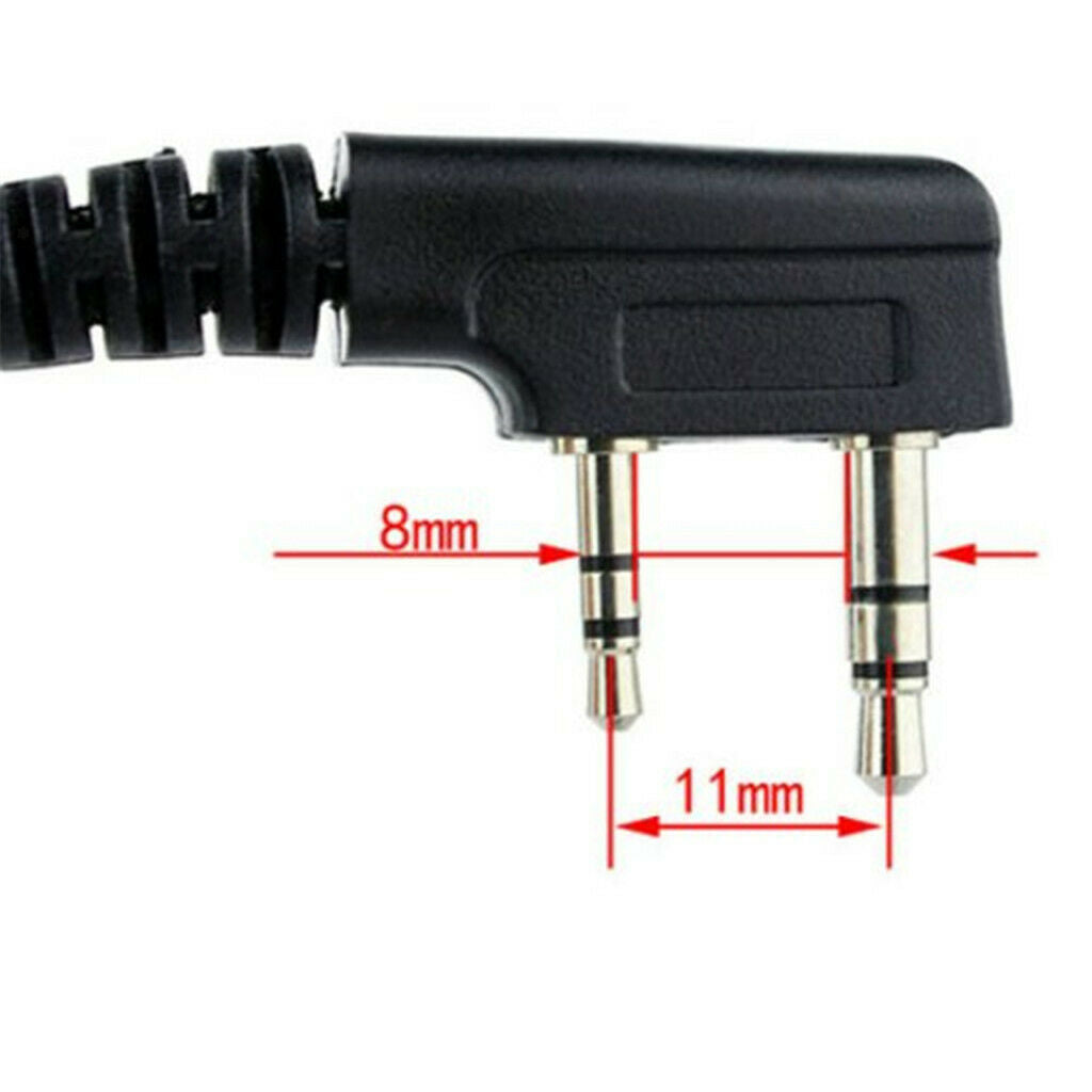 10X Covert Acoustic Tube Earpiece Headset Mic for HYT Puxing Wouxun Baofeng
