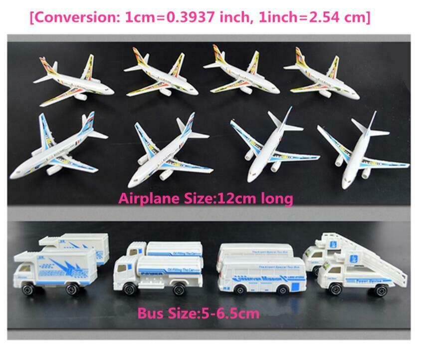 200PCS Airport Playset Airplane Aircraft Models Accessories Assembled Xmas Gifts