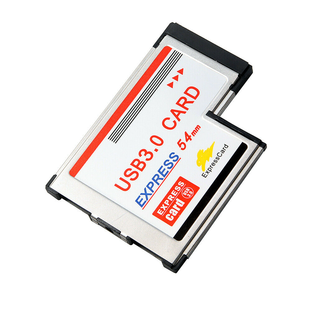 54mm Express Card Expresscard to 2 Port USB 3.0 Adapter for Laptop NEC Chip