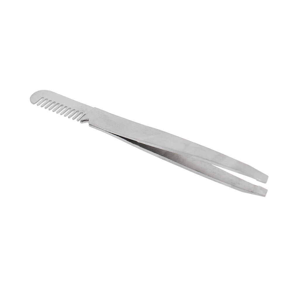 1Pc Stainless Steel Extension Eyebrow Tweezer Eyebrow Comb Makeup Cosmeti.l8