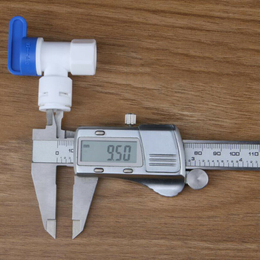 Ball Valve for Water Purifier RO Reverse Osmosis System Tank ID 1/4 inch to 3/8