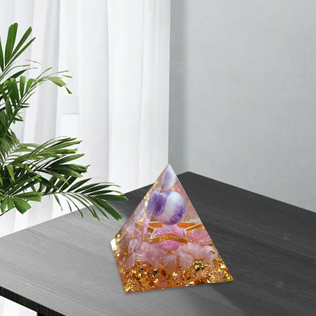 Ogan Energy Pyramid Crystal Pyramid for Home Living Room Office Decorations
