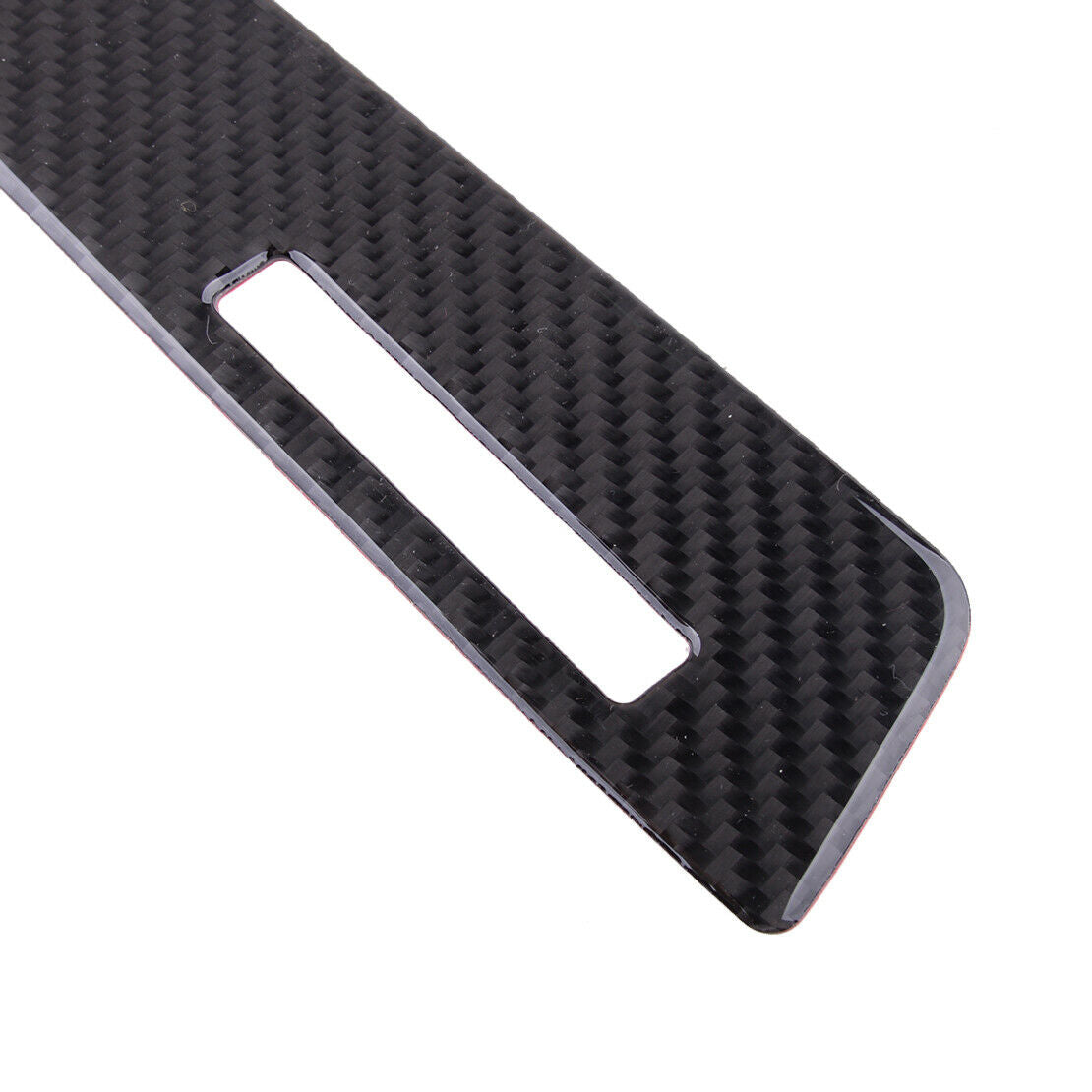 Black Carbon Fiber Fit For Audi Q5 2010-2018 Co-pilot Dashboard Strip Trim Cover