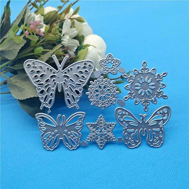 Snowflake Butterfly Metal Cutting Dies Stencil DIY Scrapbooking Album Paper Card