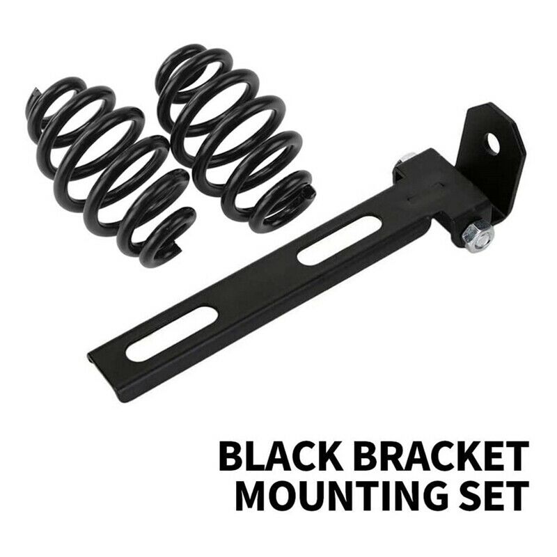 Black 3Inch Seat Sps Solo Seat Brackets for Chopper Bobber Custom Satin BarrM6Y9
