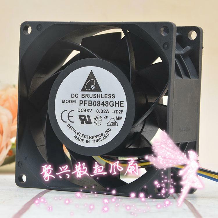 For Delta PFB0848GHE 48V 0.32A 8CM 8038 inverter high equipment cooling fan