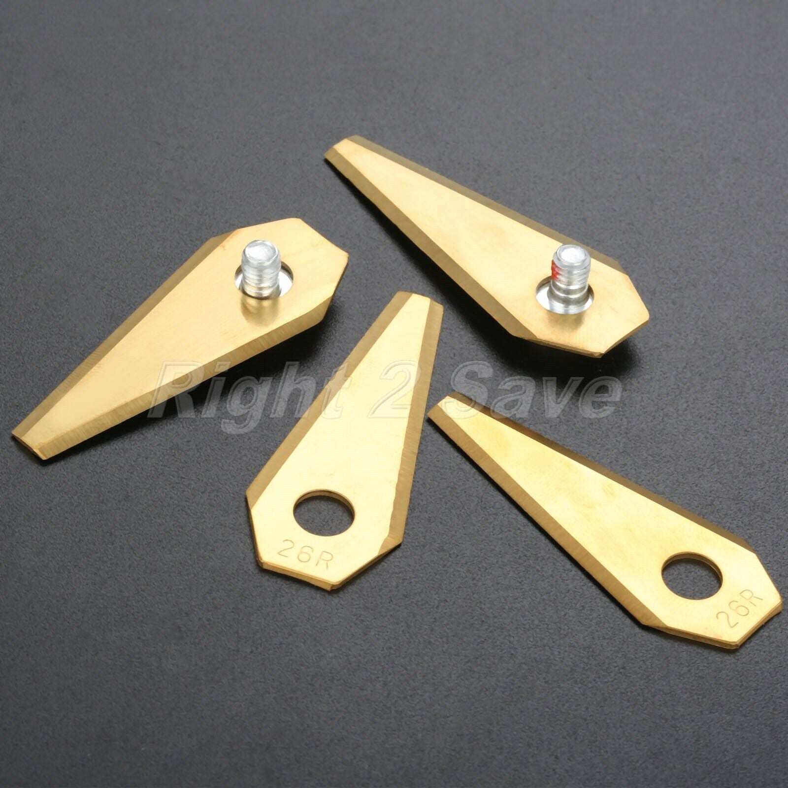 30x Blades For Bosch Indego Robotic Mower Titanium Coated Lawnmower Spare Parts
