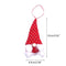 4pcs Gnomes Christmas Tree Ornaments Xmas Decor Plush Gnome Santa Elf Hanging