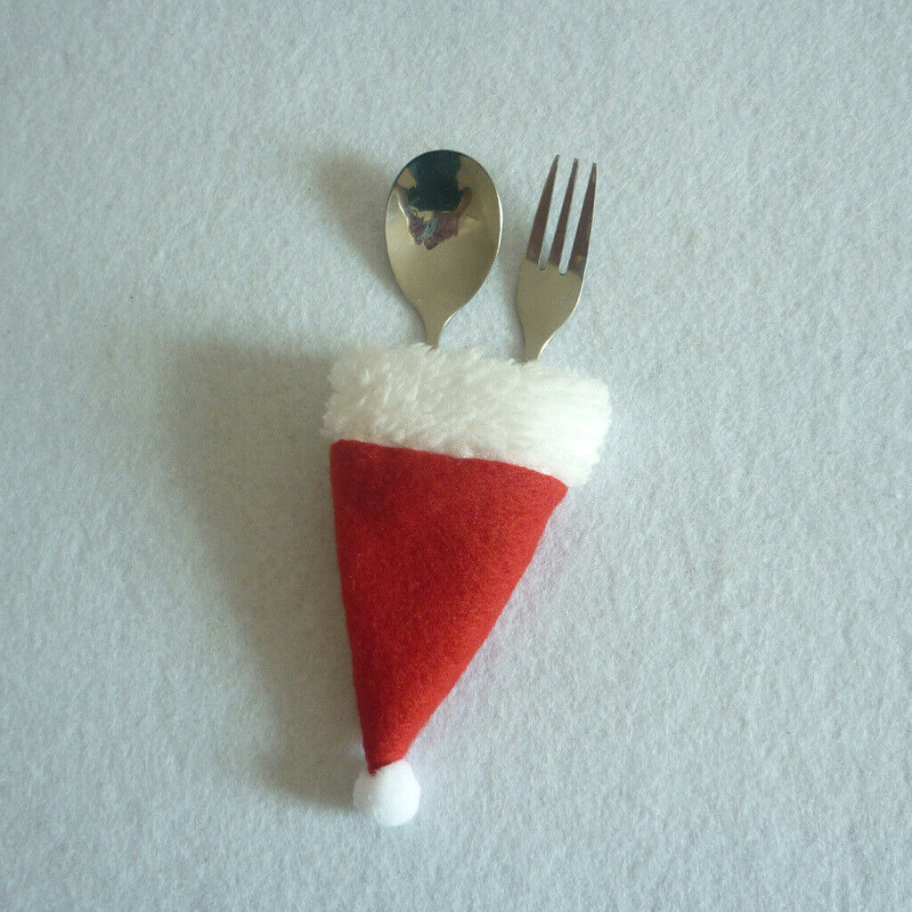 4x Mini Santa Hat, Egg Hat, Santa Hat for Crockery Bottles