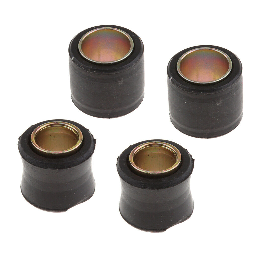 4x Rubber Motor Shock Absorber Rear Bush 12mm+14mm for Motorbike Replacement