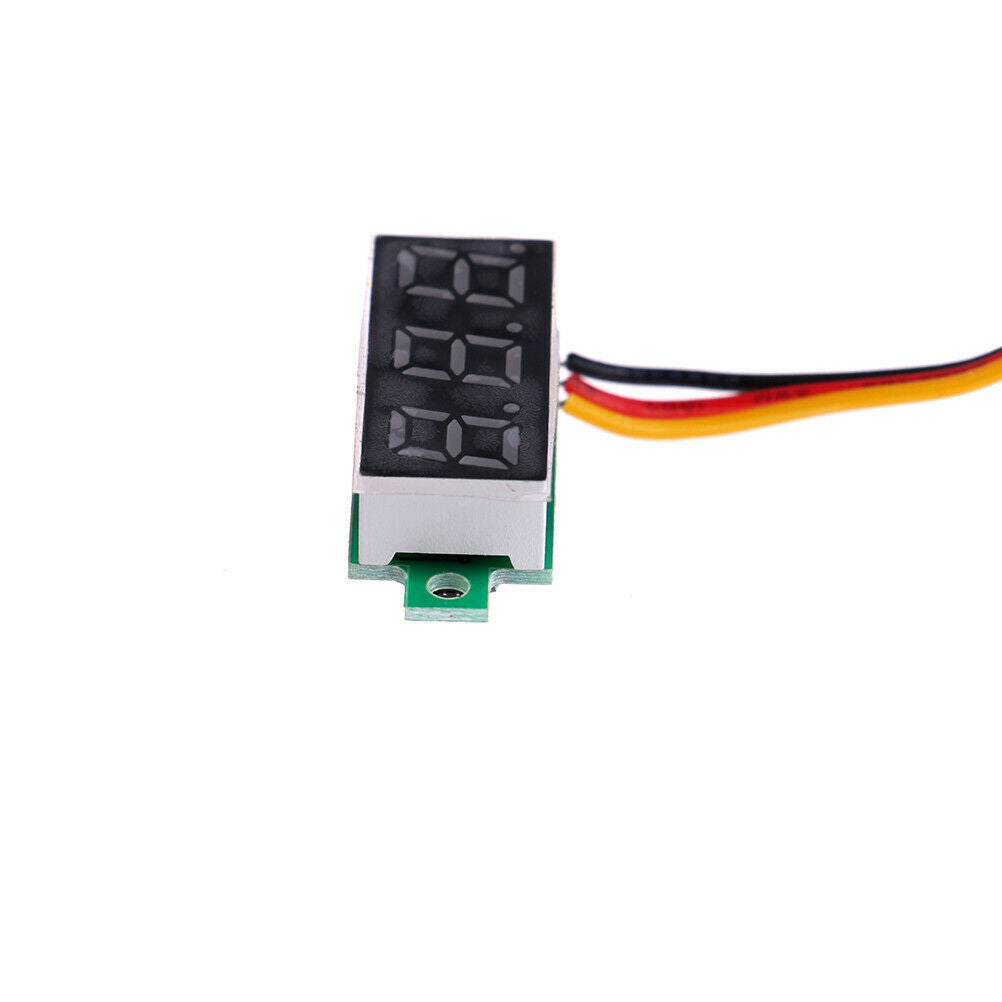 3-Wire mini DC 0-100V voltmeter LED panel 3-digital display voltage.l8