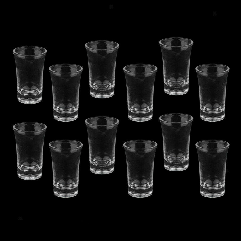 12 Pcs Premium Heavy Base Shot Glass 35ml