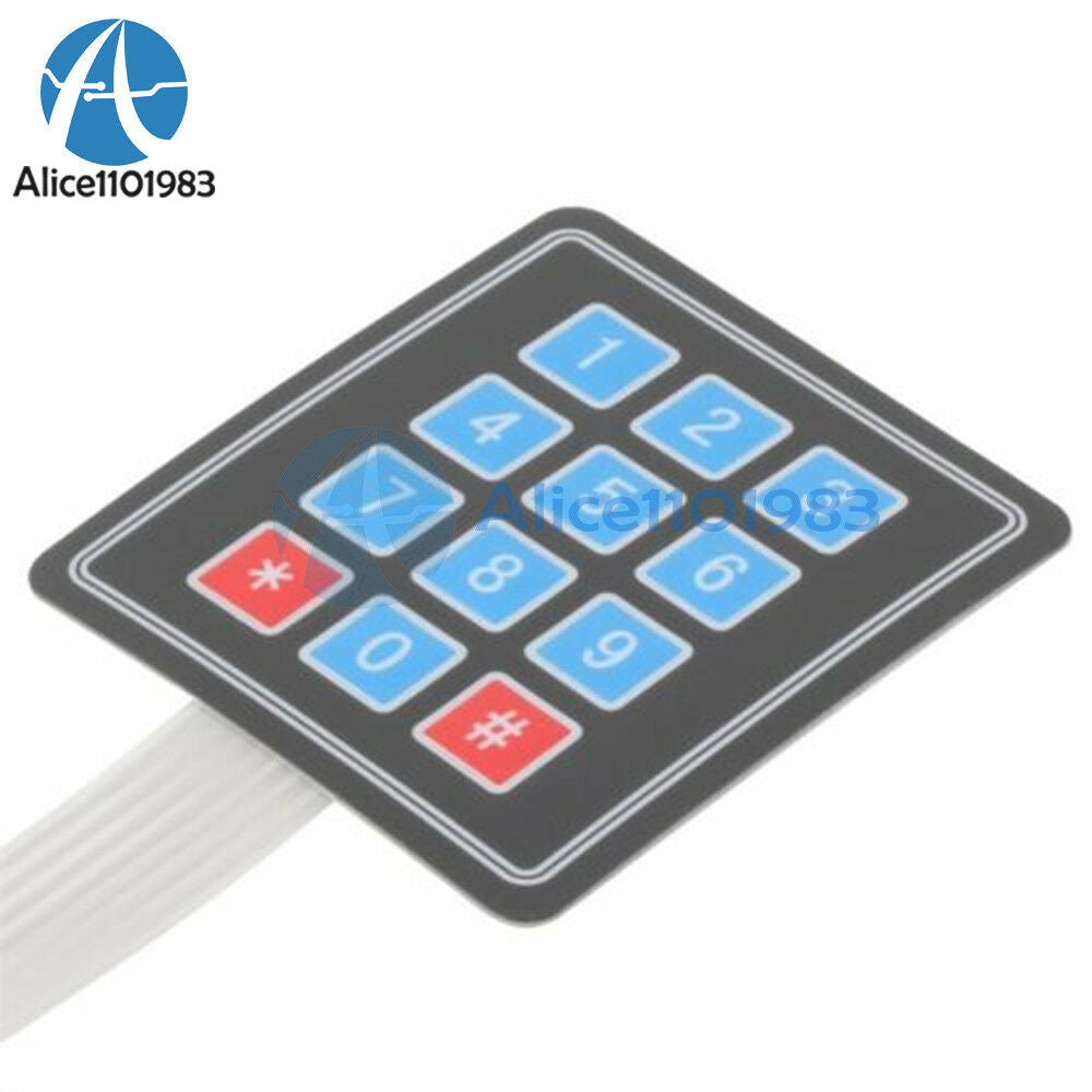 2PCS 4x3 Matrix Array 12 Key Membrane Switch Keypad Keyboard for Arduino/AVR