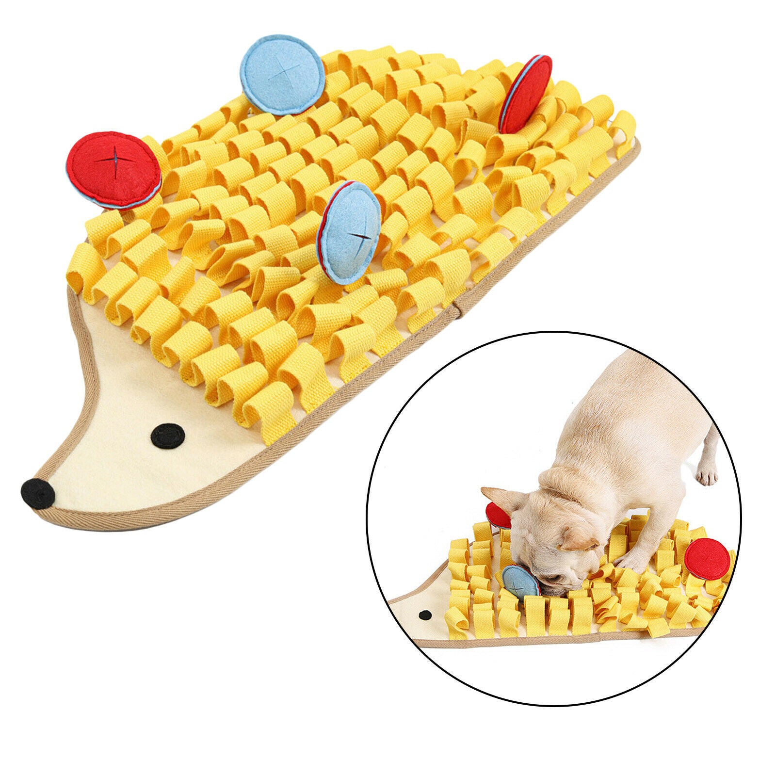 Washable Snuffle Mat for Dogs Puzzle Dispenser Toys Dogs Bowl Stress Relief