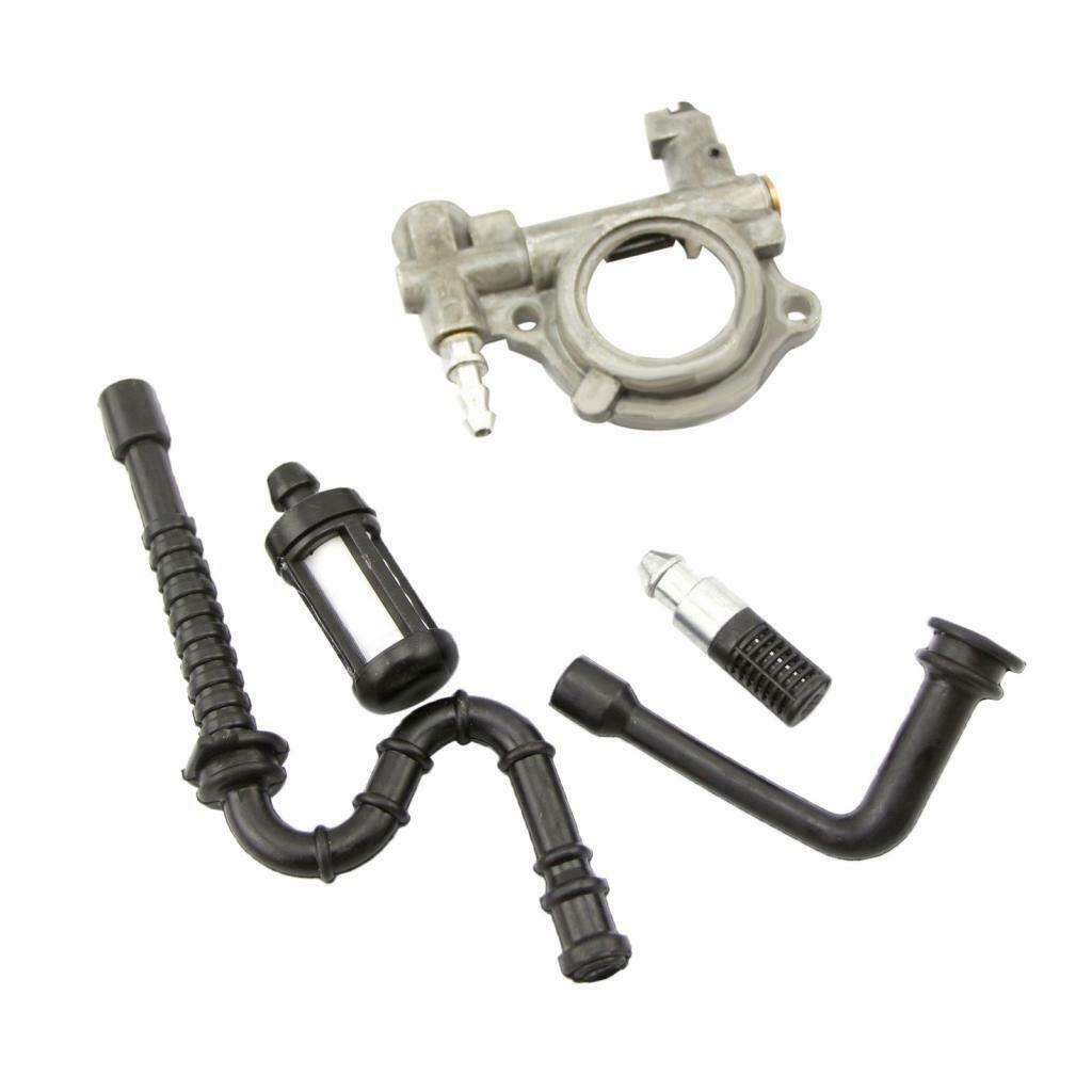 Metal Oil Fuel Line Filter Kit Oil Pump Replacement for STIHL MS240 MS260