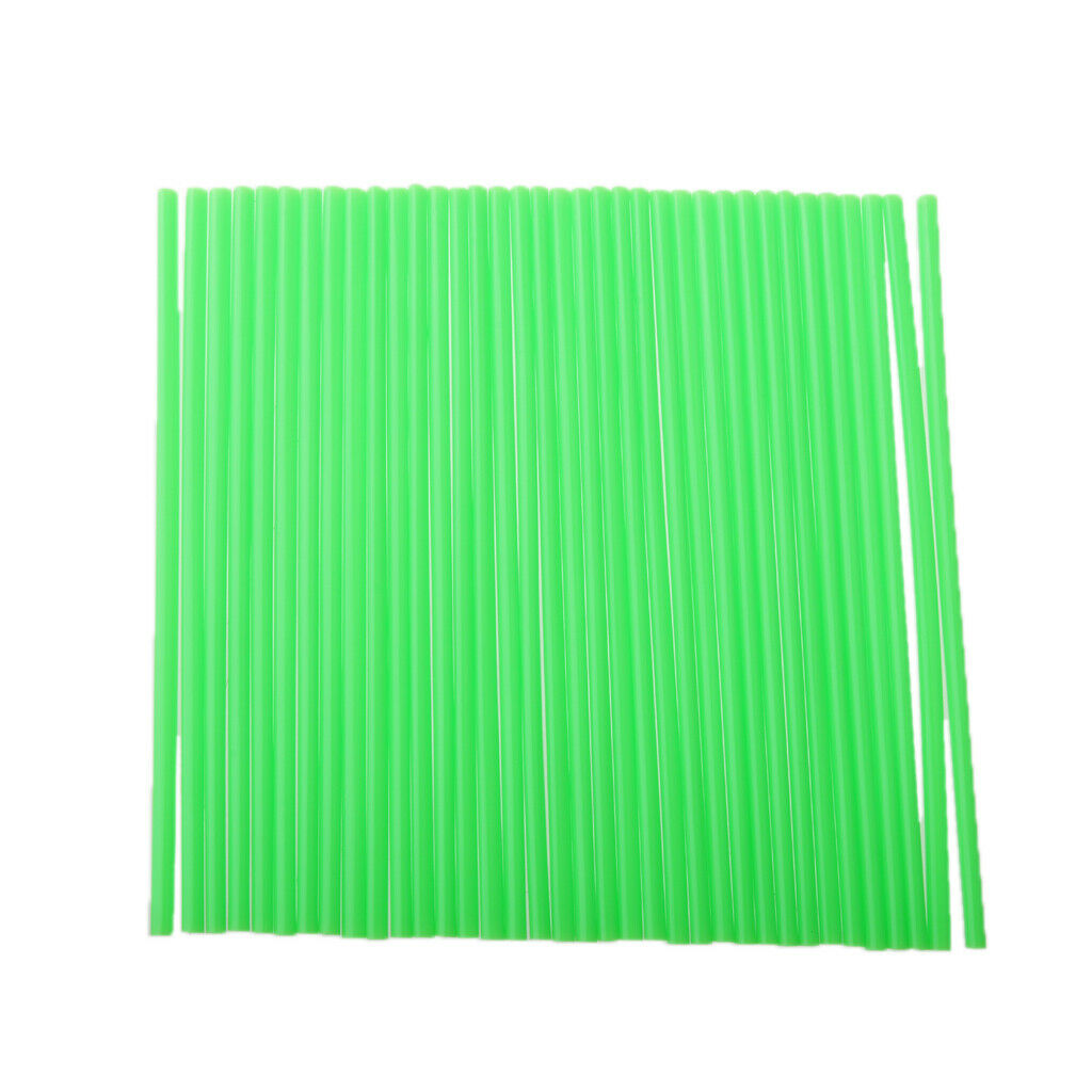 36x Green Wheel Spoke Wraps Coat Pipe Custom for Motocross Dirt Bike Pit