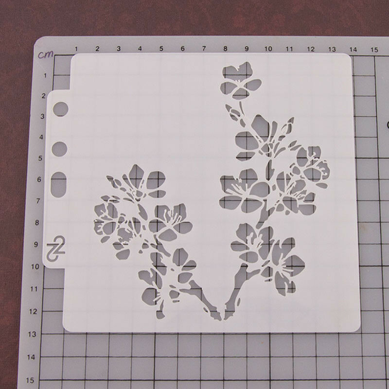 Reusable flowers Stencil Airbrush Art DIY Home Decor Scrapbooking Albumy1B Rf