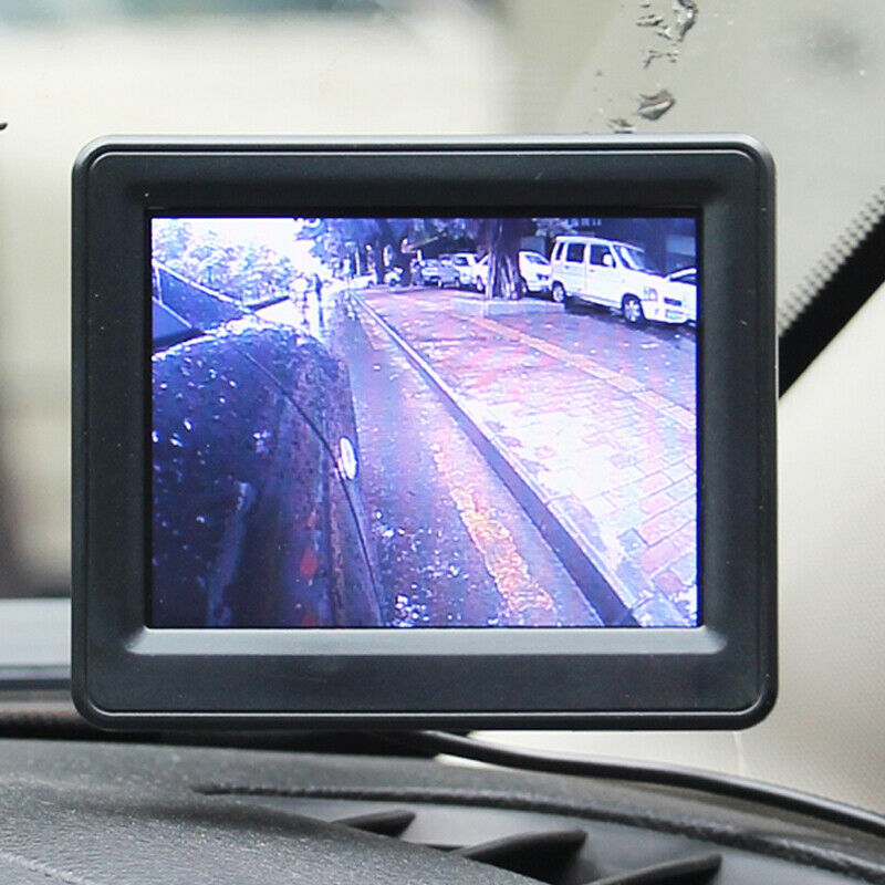 3.5" Screen LCD DVD Monitor Car Reversing Image Head-up Display +Rearview Camera