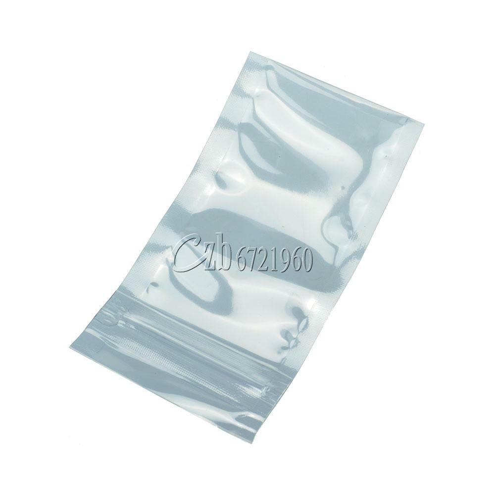 50PCS ESD Anti-Static Shielding ZIP LOCK Bags 50x90mm USABLE SIZE 40x70mm