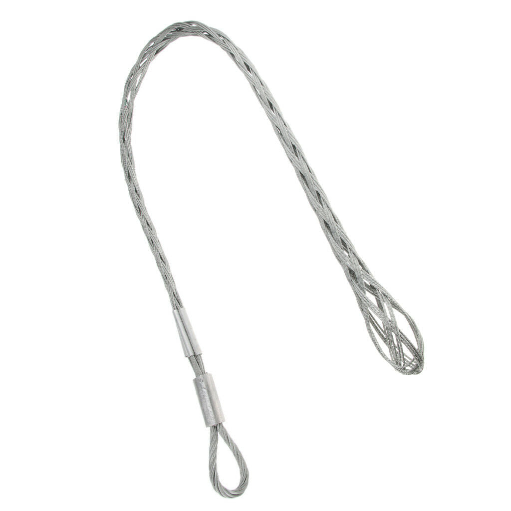 Cable Socks Pulling Grip Fit 1- 2" Dia. Single Wire Galvanized Steel 1.2m